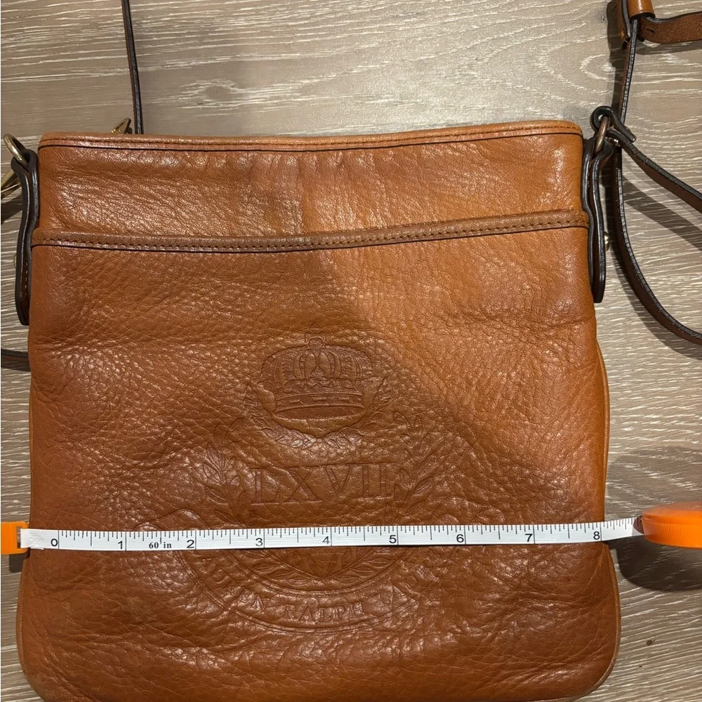 Ralph Lauren Brown Leather Bag with Gold Details - Picture 12 of 13